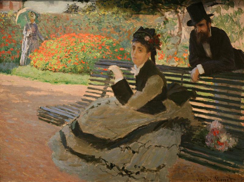 Claude Monet WLA metmuseum Camille Monet on a Garden Bench oil painting image